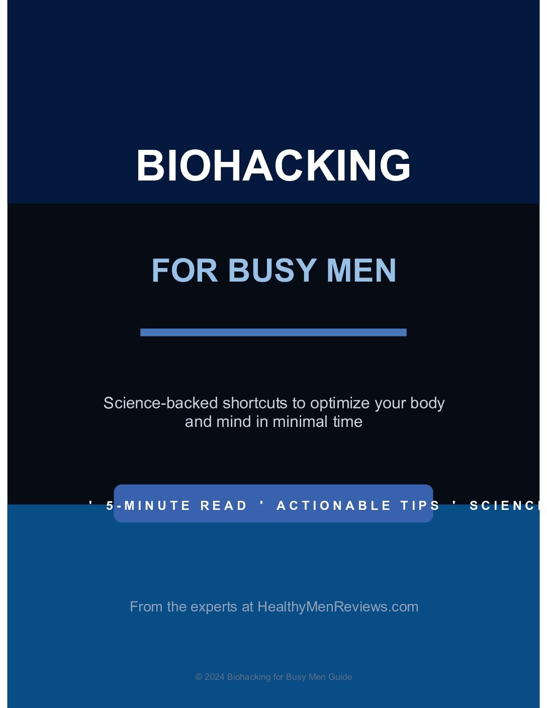 Biohacking for Busy Men